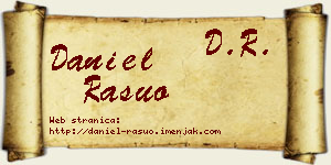 Daniel Rašuo vizit kartica